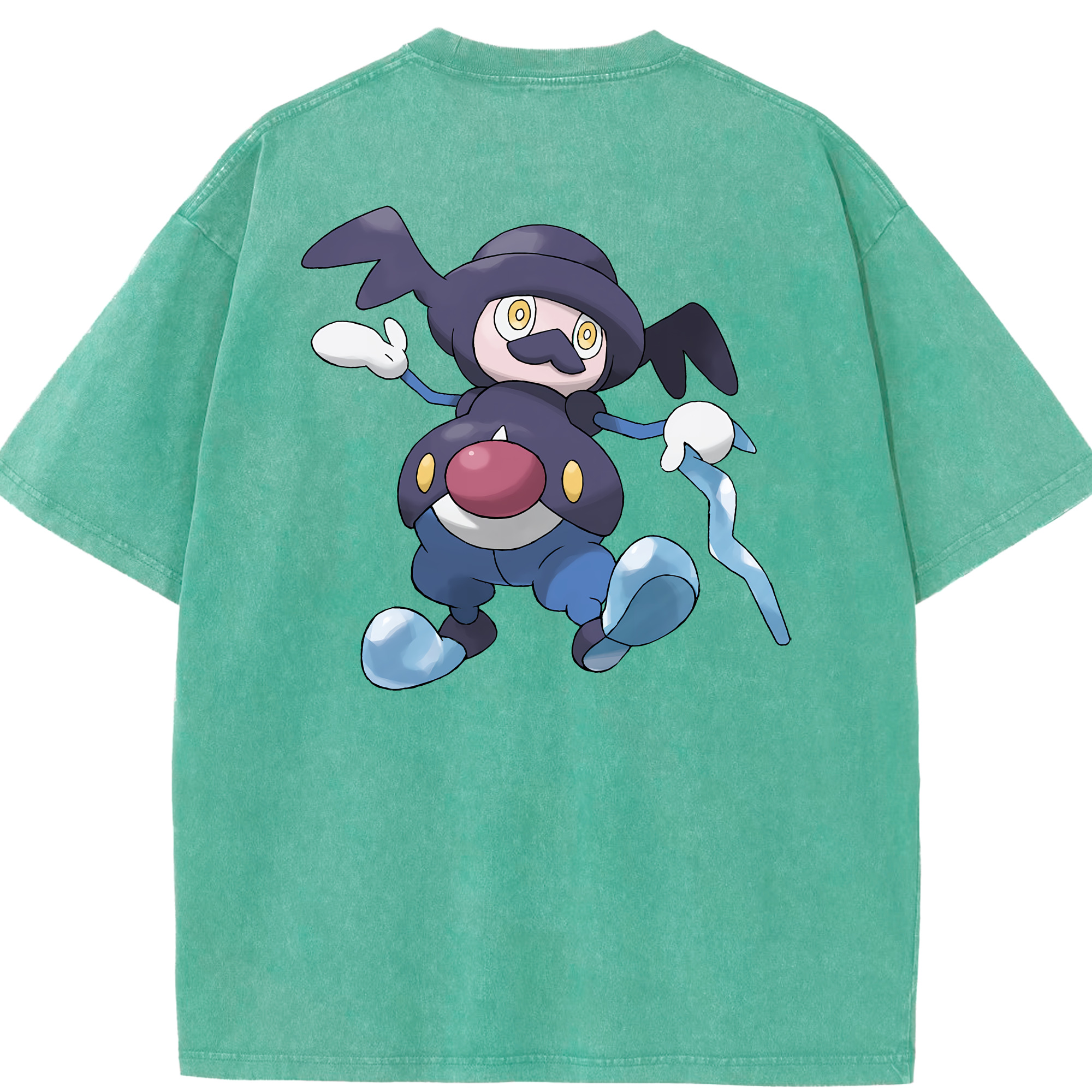 （画像用） ポケットモンスター Pokémon 綿100% ヴィンテージ風 半袖Tシャツ（背面プリント）